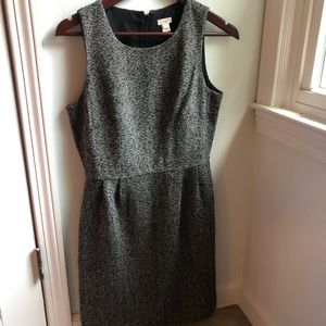 JCrew Business Dress- black and gray